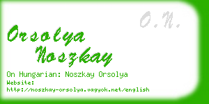 orsolya noszkay business card